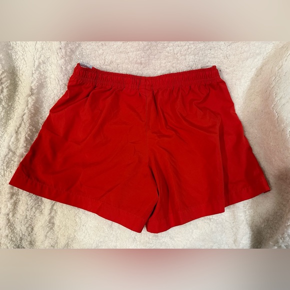 Nike Red Running Athletic Shorts Drawstring Medium Women - Picture 3 of 8
